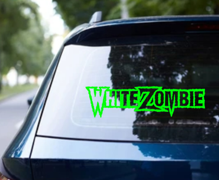 White Zombie Logo Vinyl Sticker Decal Heavy Metal Band Car Bumper Rob Pantera