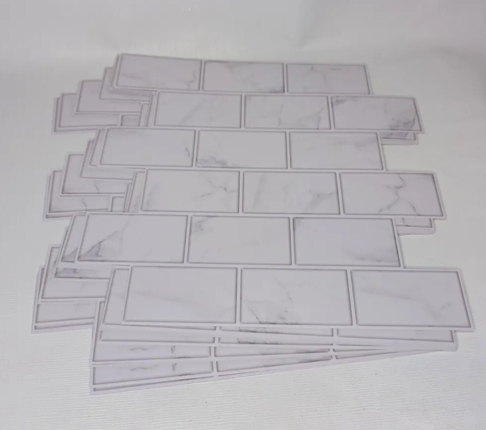 12" x 12" Self Adhesive Wall Tiles Stickers Tiles Sticker 10 Sheets