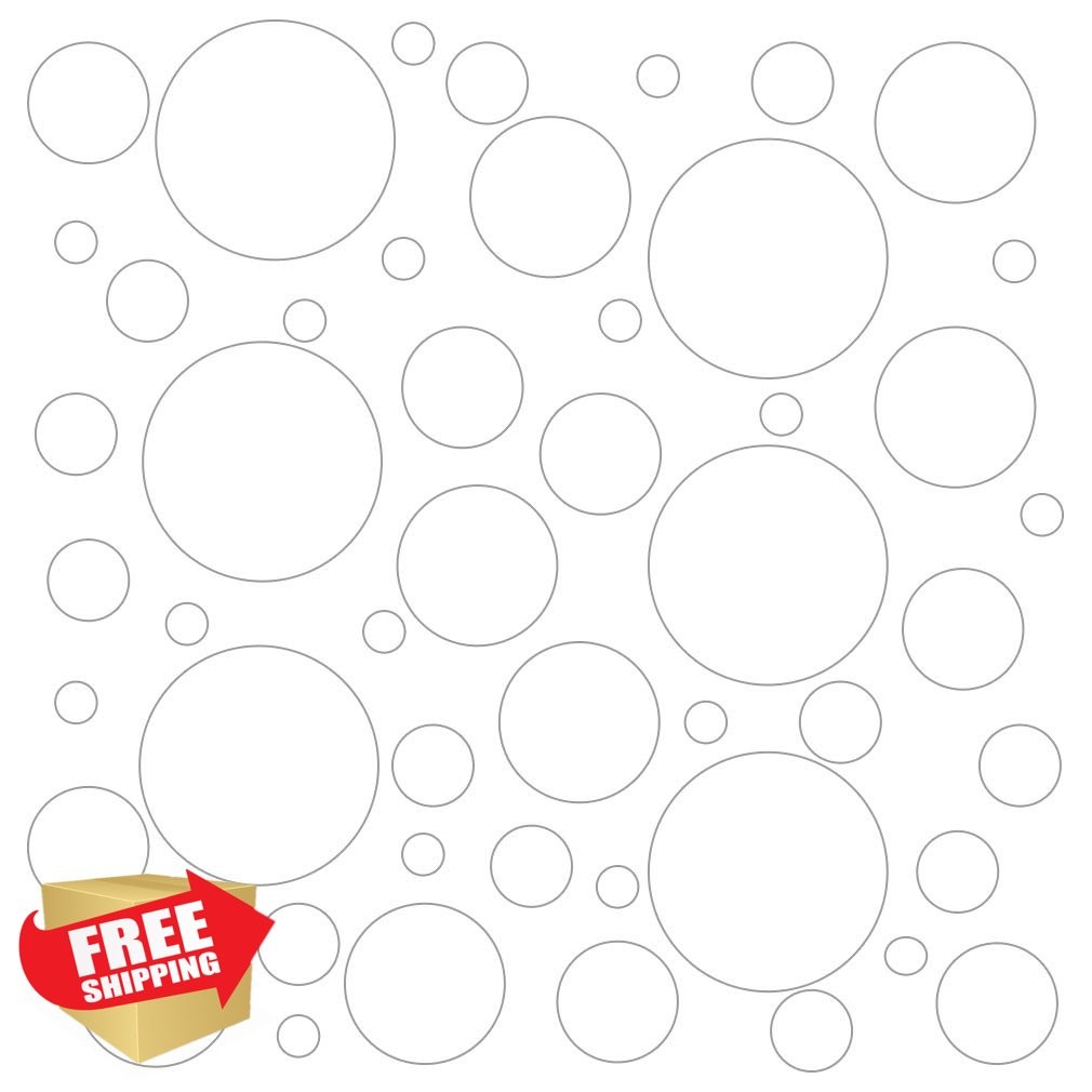 DecalVenue.com White Polka Dots Wall Decals Stickers 100pc