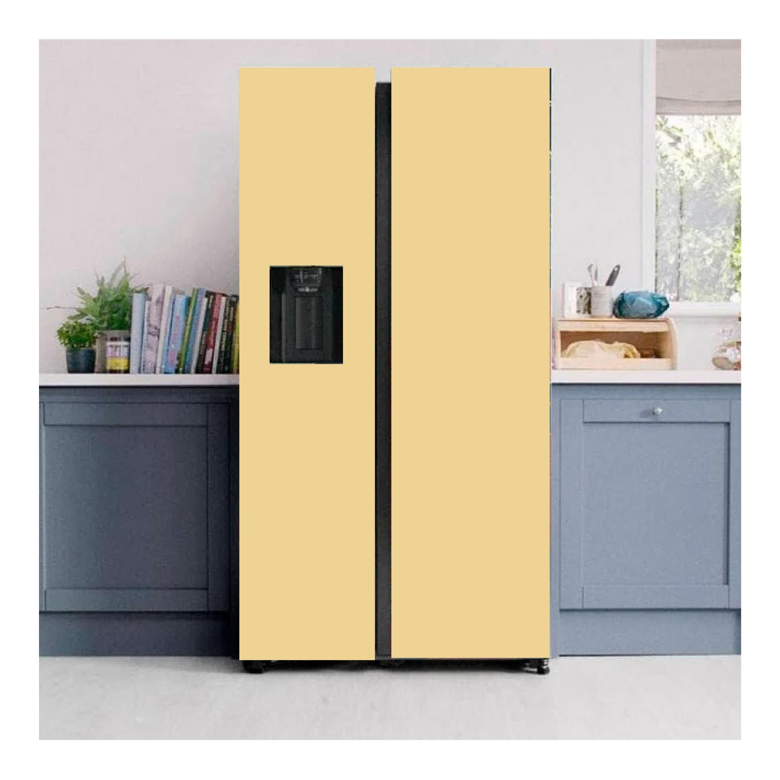 Custom Size Fridge Wrap Self Adhesive Vinyl Refrigerator Sticker
