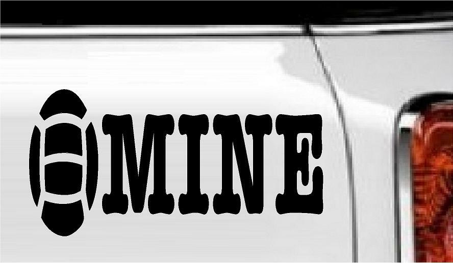 Mine -Volleyball Vinyl Decal Home Décor 4" x 8"