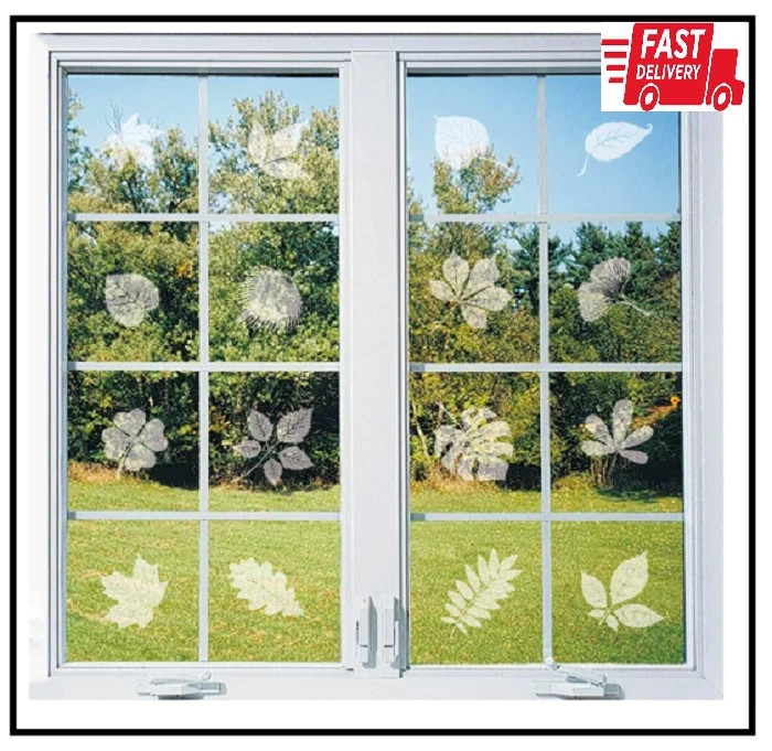 52Pcs Anti Collision Window Decals Leaf Shape Bird Strike – SALE – FREE SHIPPING