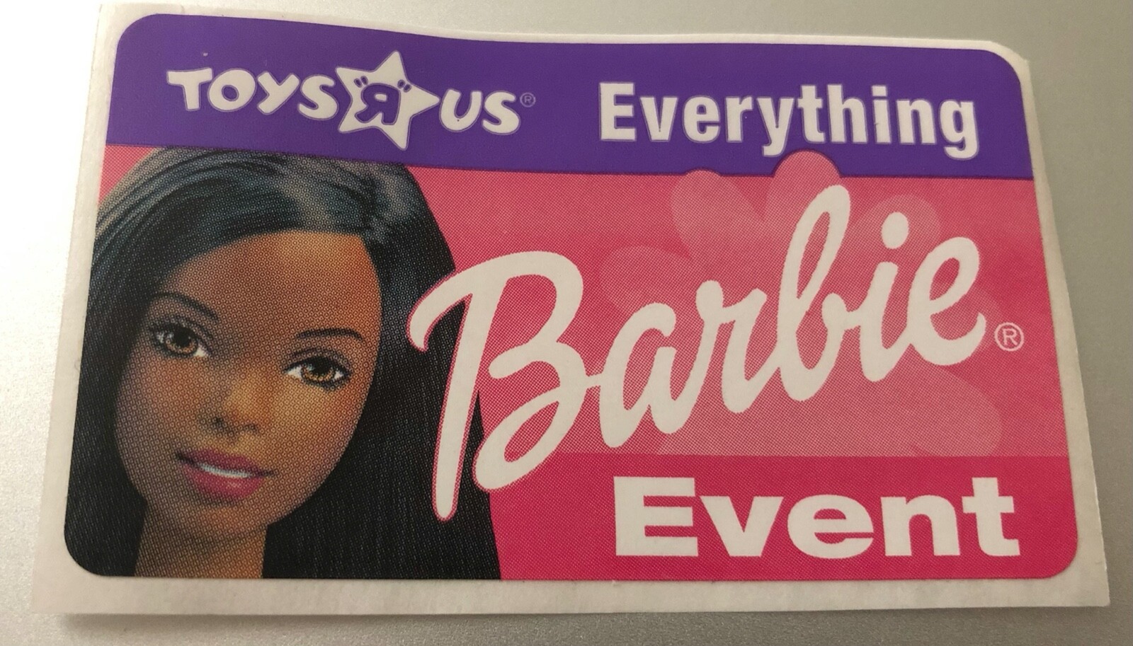 Vintage 90s Unpeeled Everything Barbie Toys R Us Event Sticker – Christie