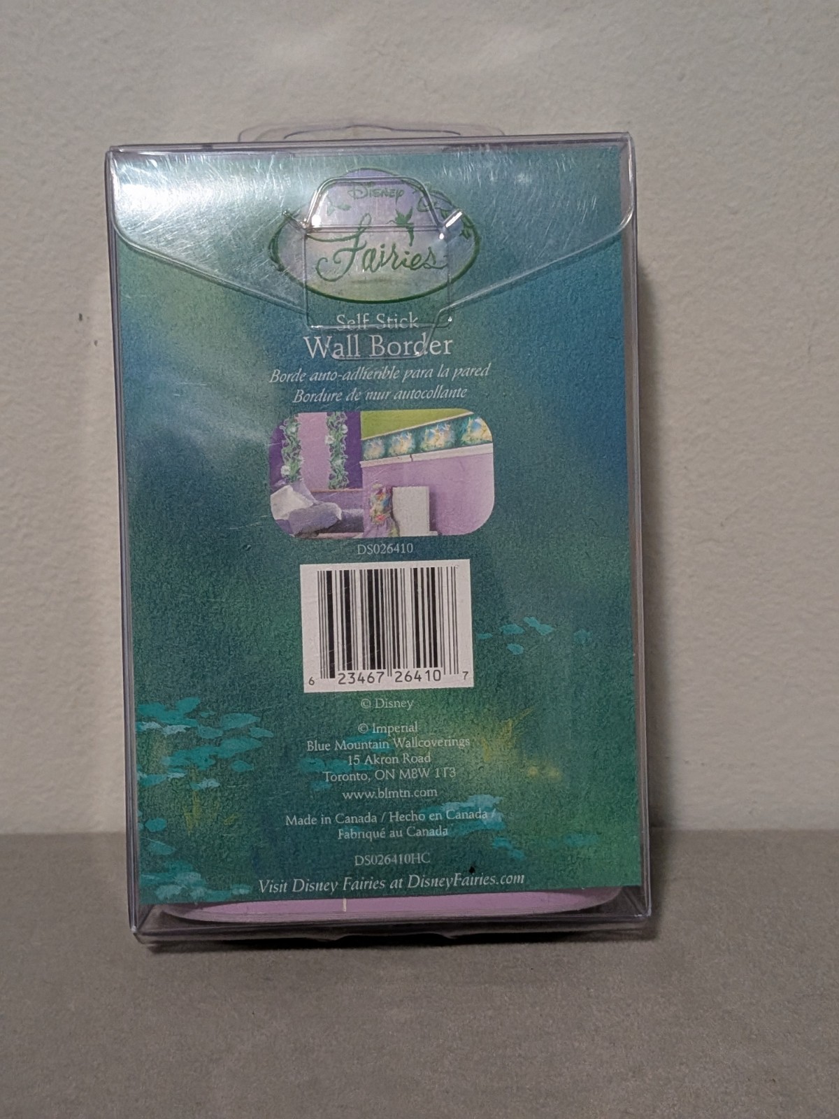 Disney Fairies Tinkerbell Self Stick Wall Boarder Decor 15’x 5” NEW IN PACKAGE