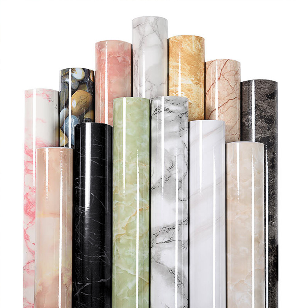 24"x197" Marble Contact Paper Self Adhesive Peel and Stick Countertop Wallpaper