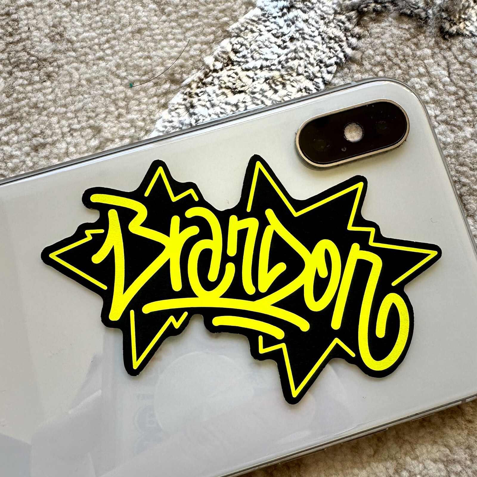 Name Sticker Pack : BRANDON | for school or Office | graffiti | Calligraphy