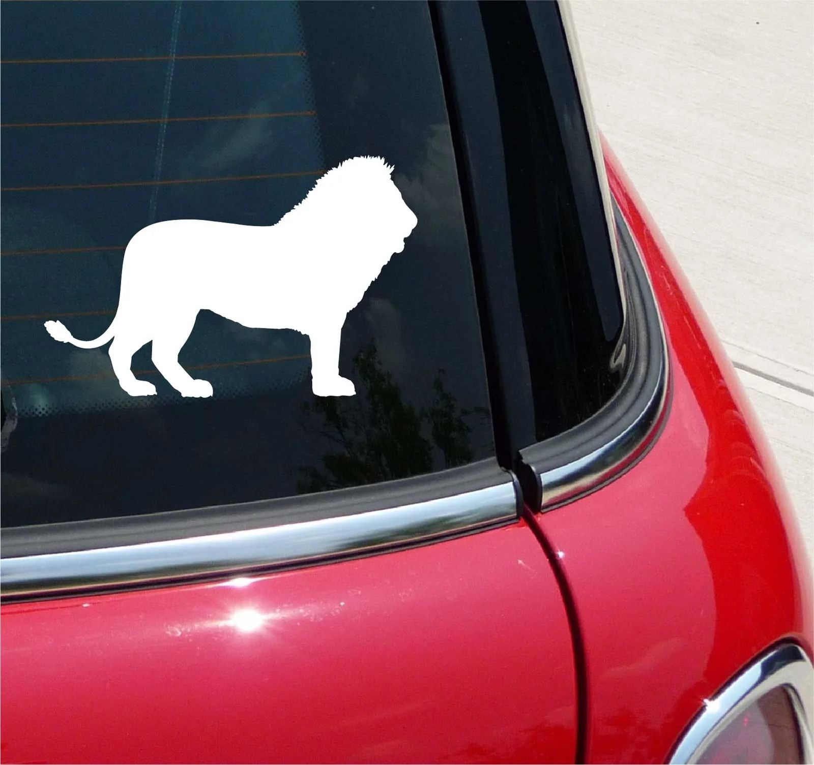 LION WALKING SILHOUETTE AFRICA GRAPHIC DECAL STICKER ART CAR WALL DECOR