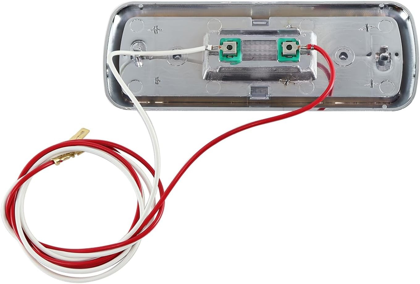 Chrome Interior Dome Lamp Inside Cab Light Clear Lens Compatible with 1960-1972