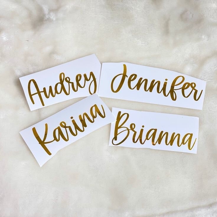 Custom Text Vinyl Lettering Personalized Sticker decal ANY TEXT ANY NAME FONTS