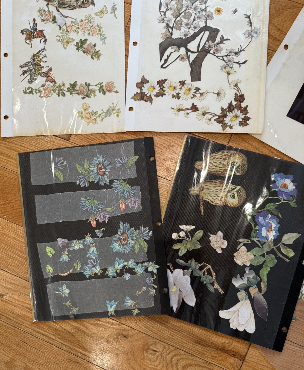 Decoupage Cutouts Vintage Floral Birds Animals People Vintage