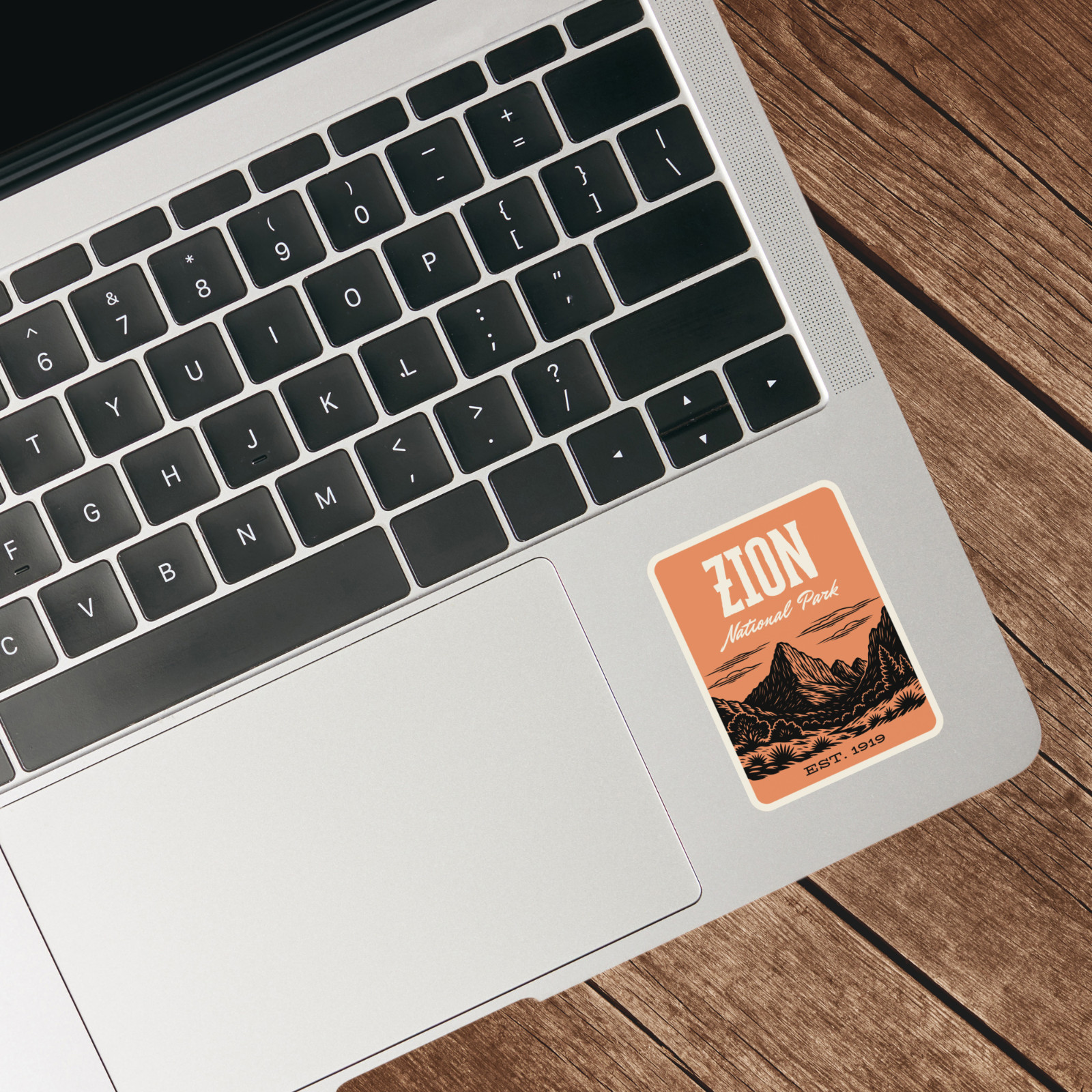 Zion National Park Sticker Utah – Retro 1960s Style Decal