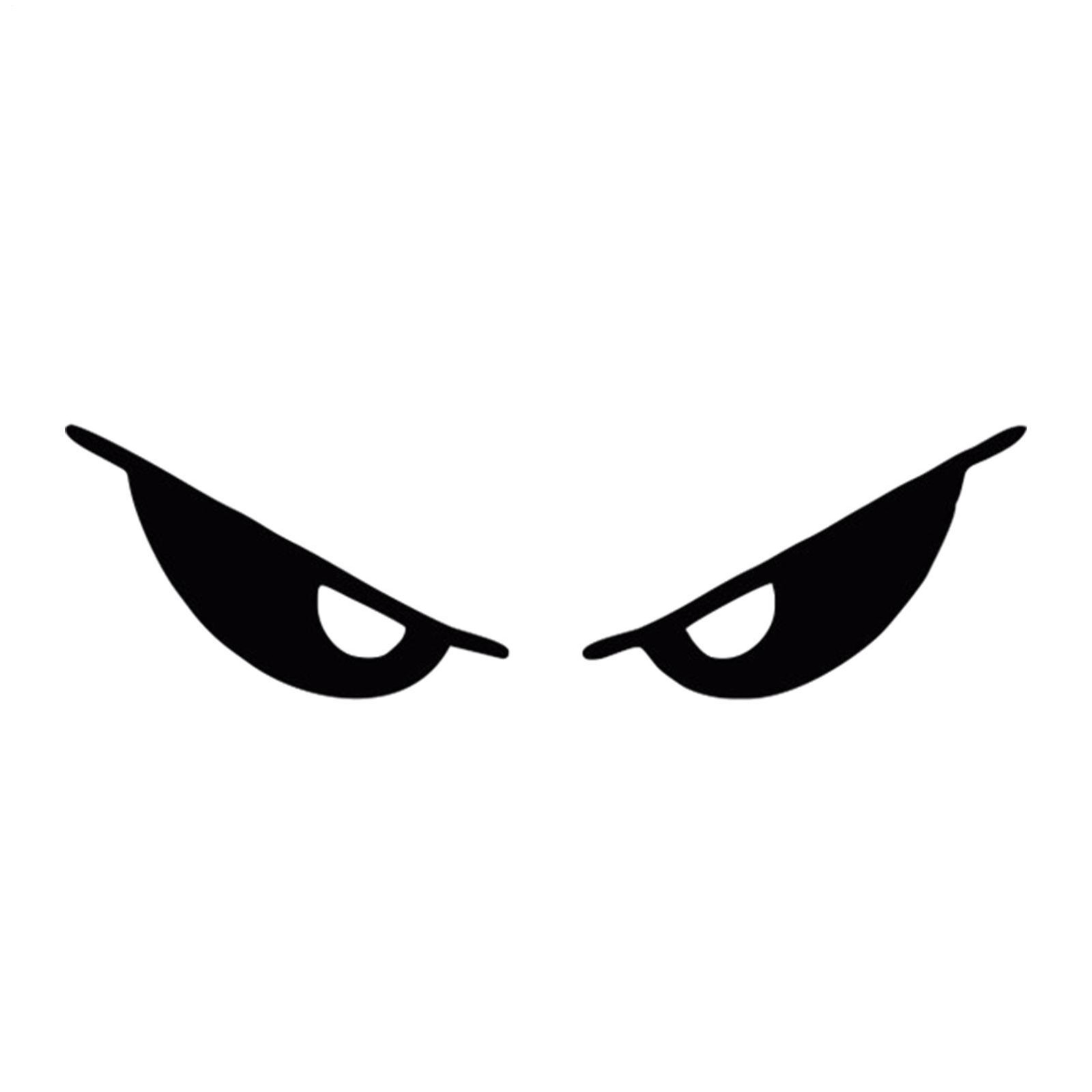 4x Reflective Car Stickers Motorcycle Evil Eyes Personalized Decorative Decals