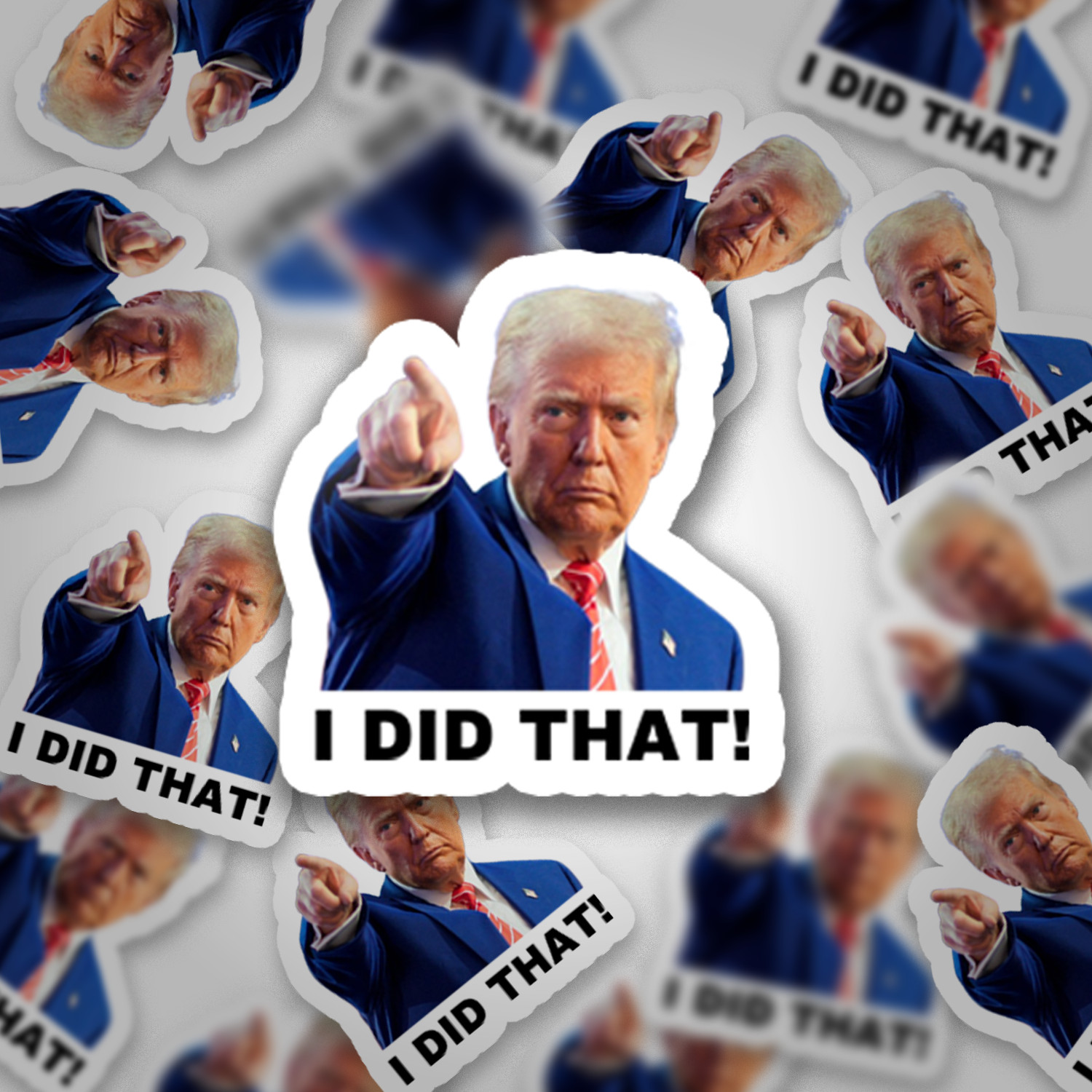 New 39 PCs "I did that" Trump Sticker Pack – Trump Meme Decals – 1 Inches Each