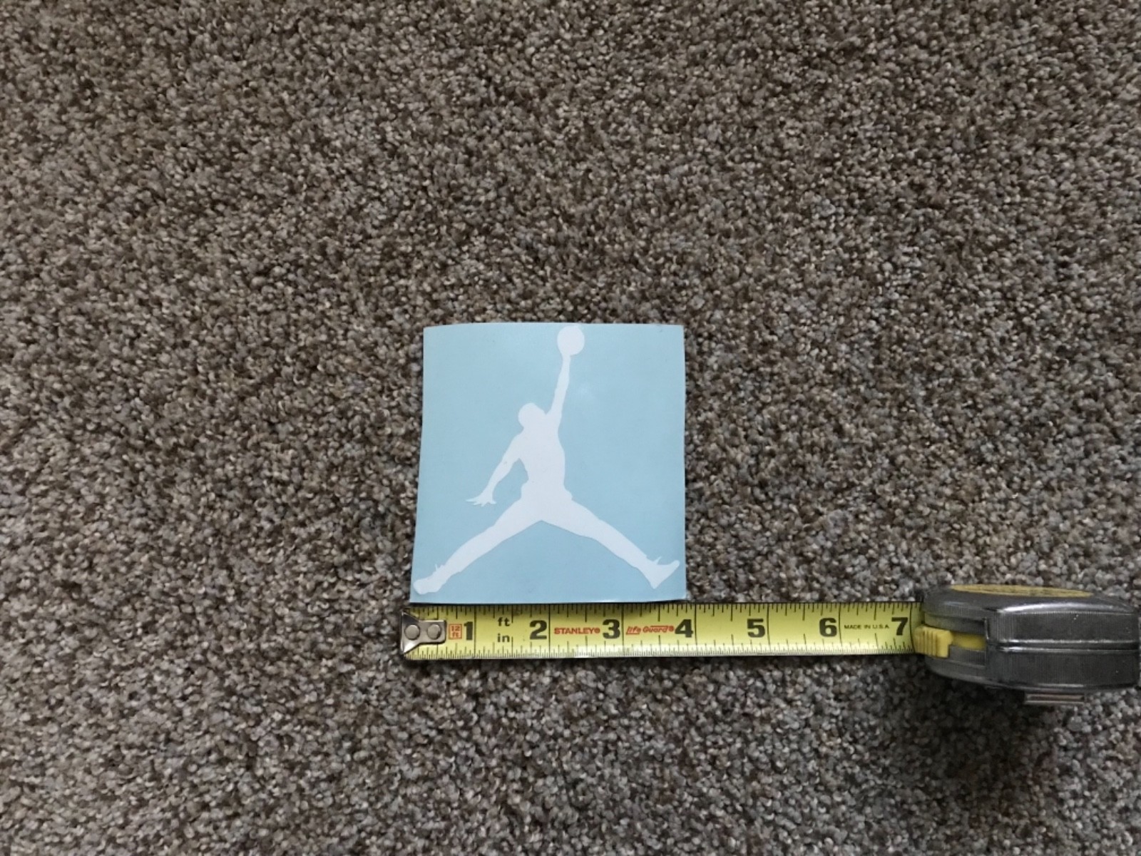Michael Air Jordan Decal. High Quality White Decal.
