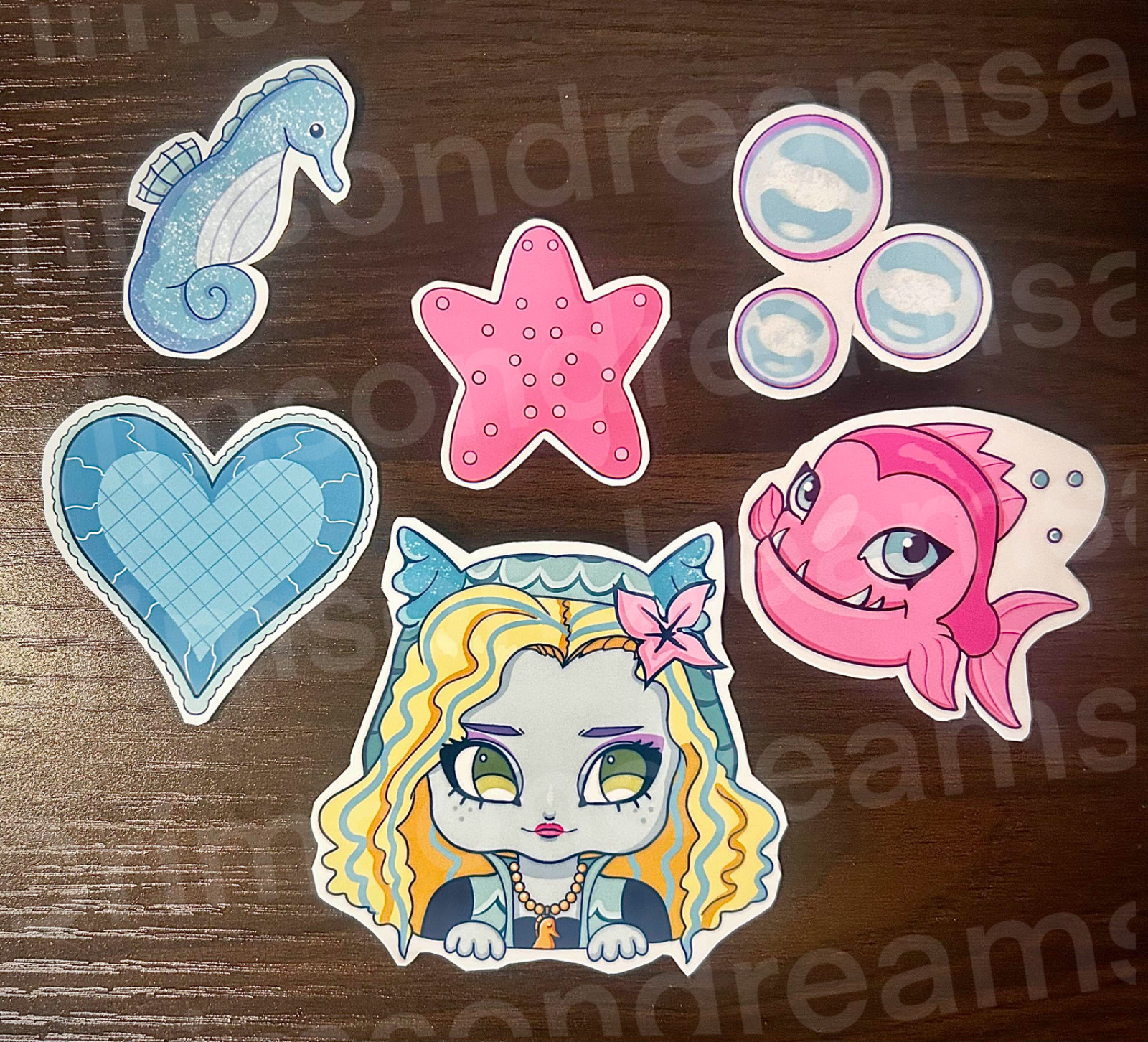 Lagoona Blue Monster High Sticker Pack – Homemade, hand cut and original