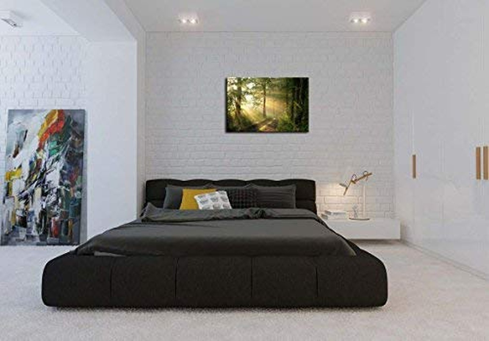 Forest Wall Art Nature Modern Canvas Painting The Picture for Home Decoration…