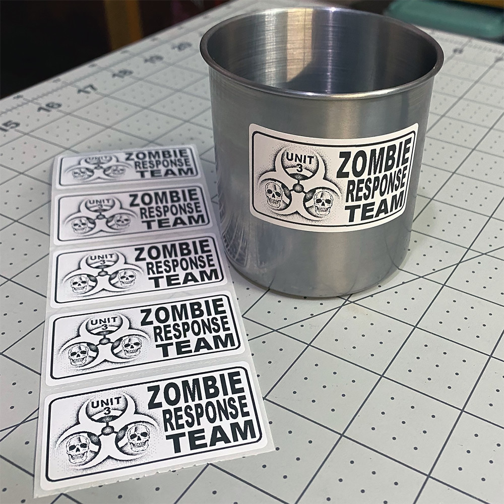 ZOMBIE OUTBREAK RESPONSE TEAM BIOHAZARD Stickers – 25+ Bulk Sticker Pack