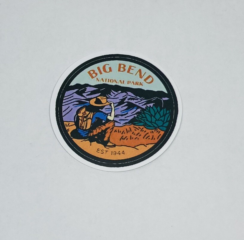Big Bend National Park Sticker Traveler Art Travel Decal Vinyl Souvenir Tc6