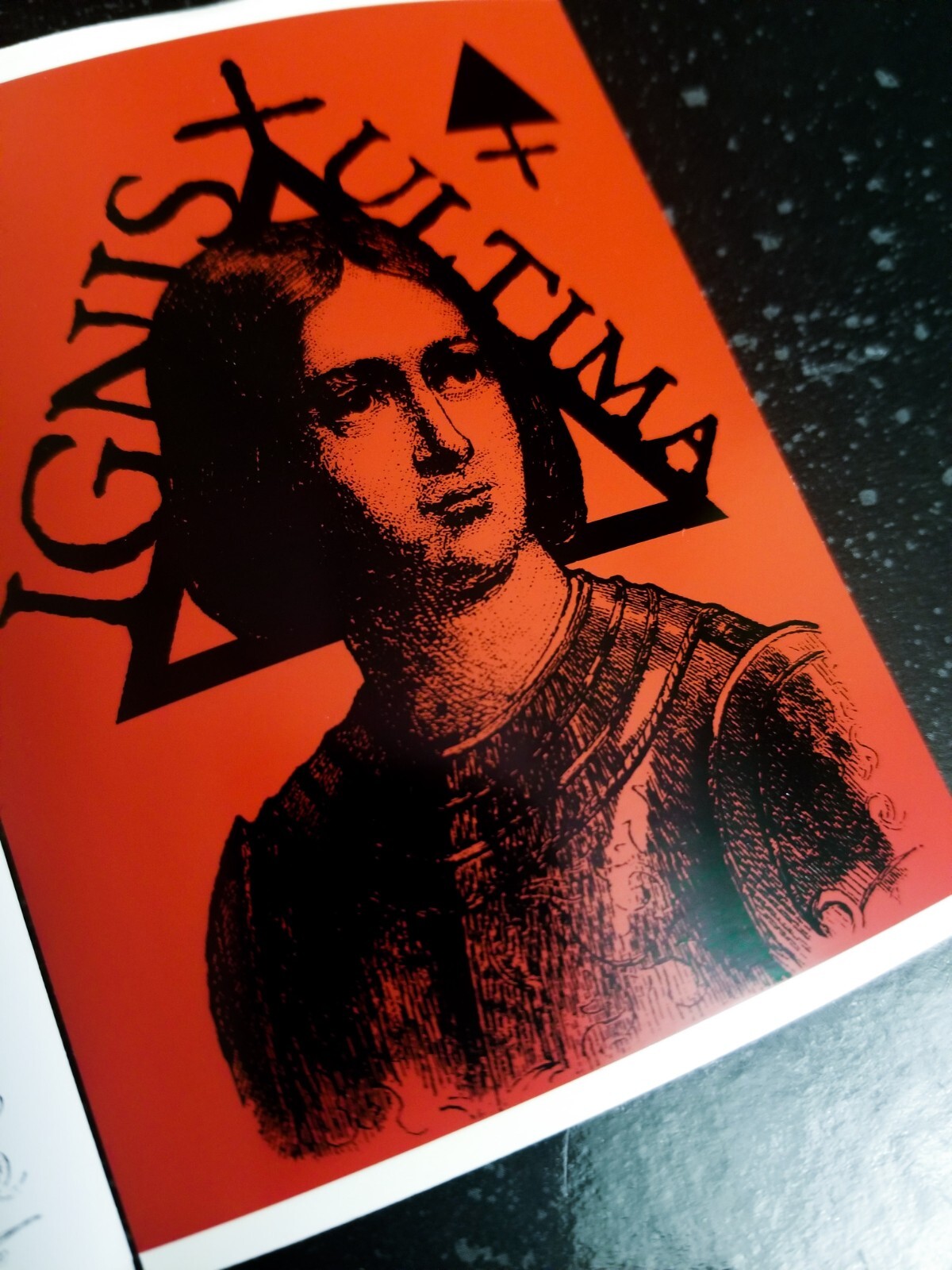 ♆ Joan of Arc 5 x 4" Waterproof Vinyl Sticker [💪 HQ Durability!] Occult Goth