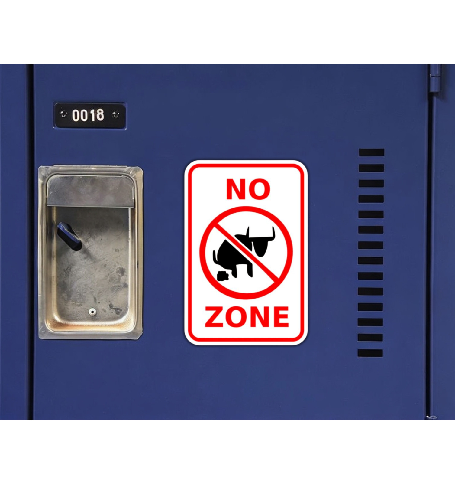 No Bullshit Sign Die Cut Glossy Fridge Magnet
