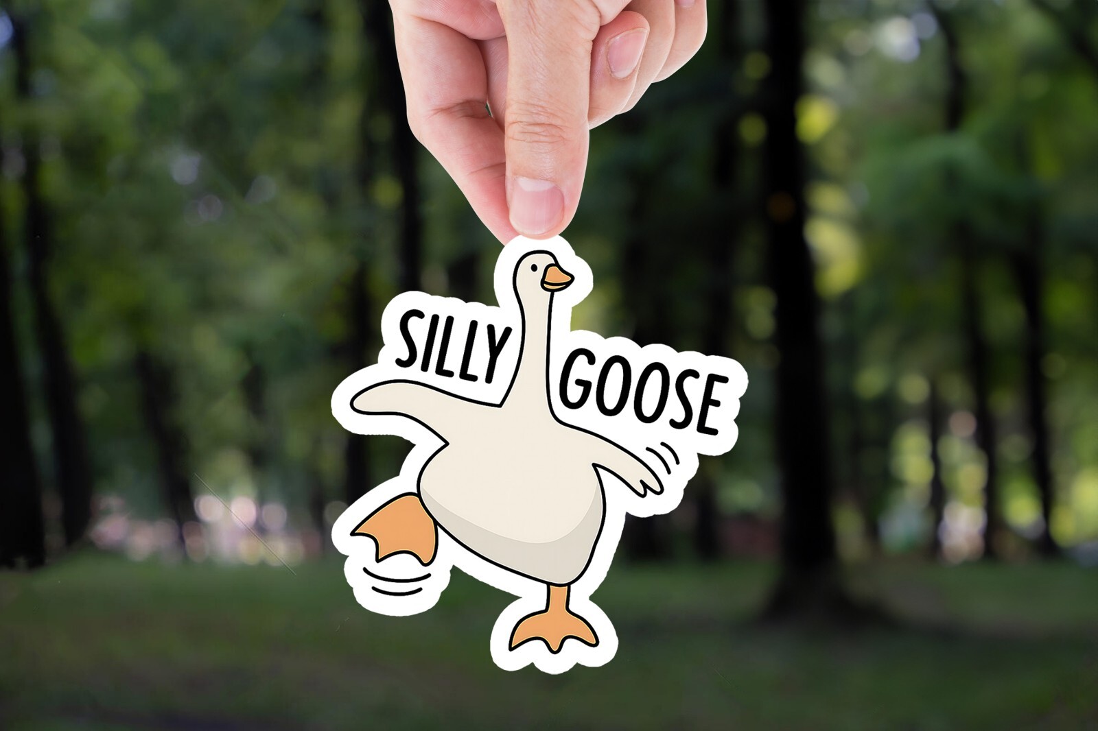 Silly Goose Sticker, Funny Sticker, Goose Sticker, Funny Meme Decal For Water Bo