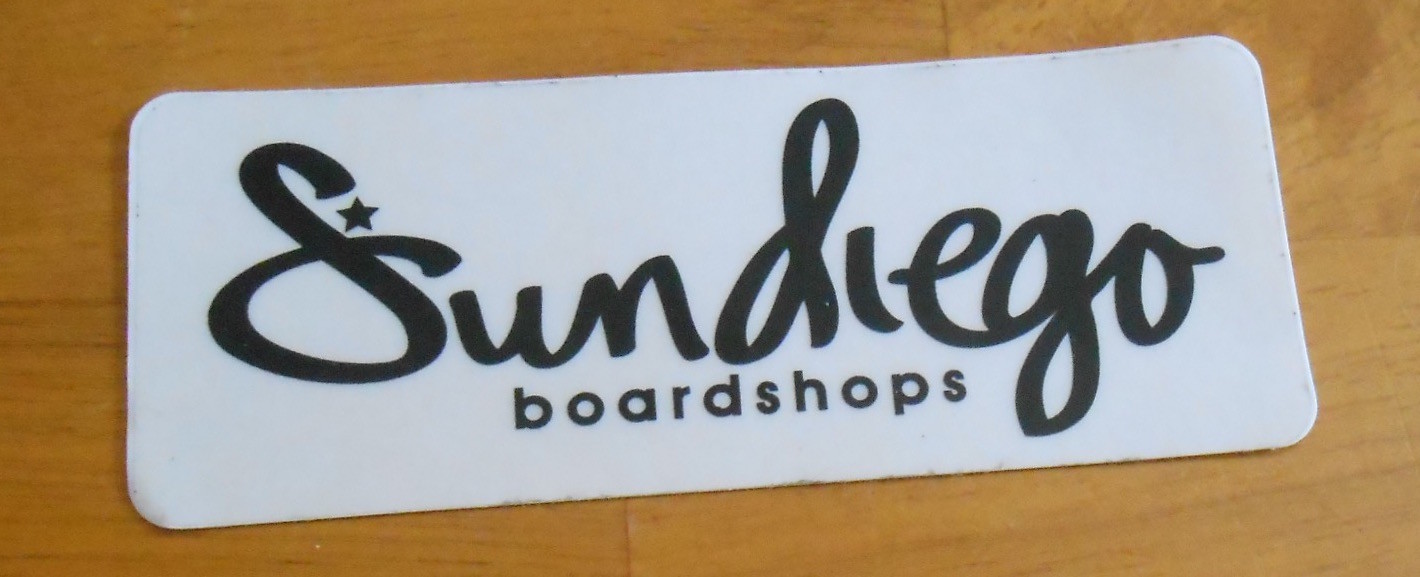 Sundiego Sticker Original Promo (rectangle) 4.5×1.75