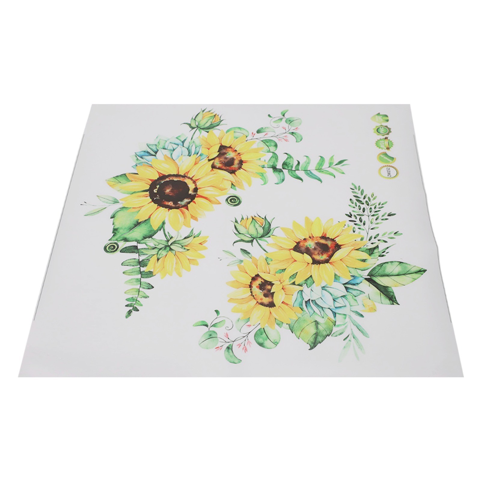 Waterproof Sunflower PVC Removable Wall Stickers Art Decals Mural Decor