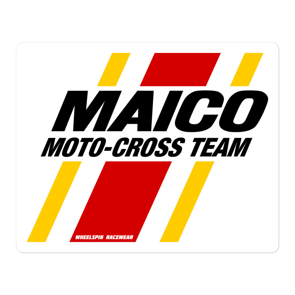 Maico Moto-Cross Team Y/R Stripe Moto Sticker