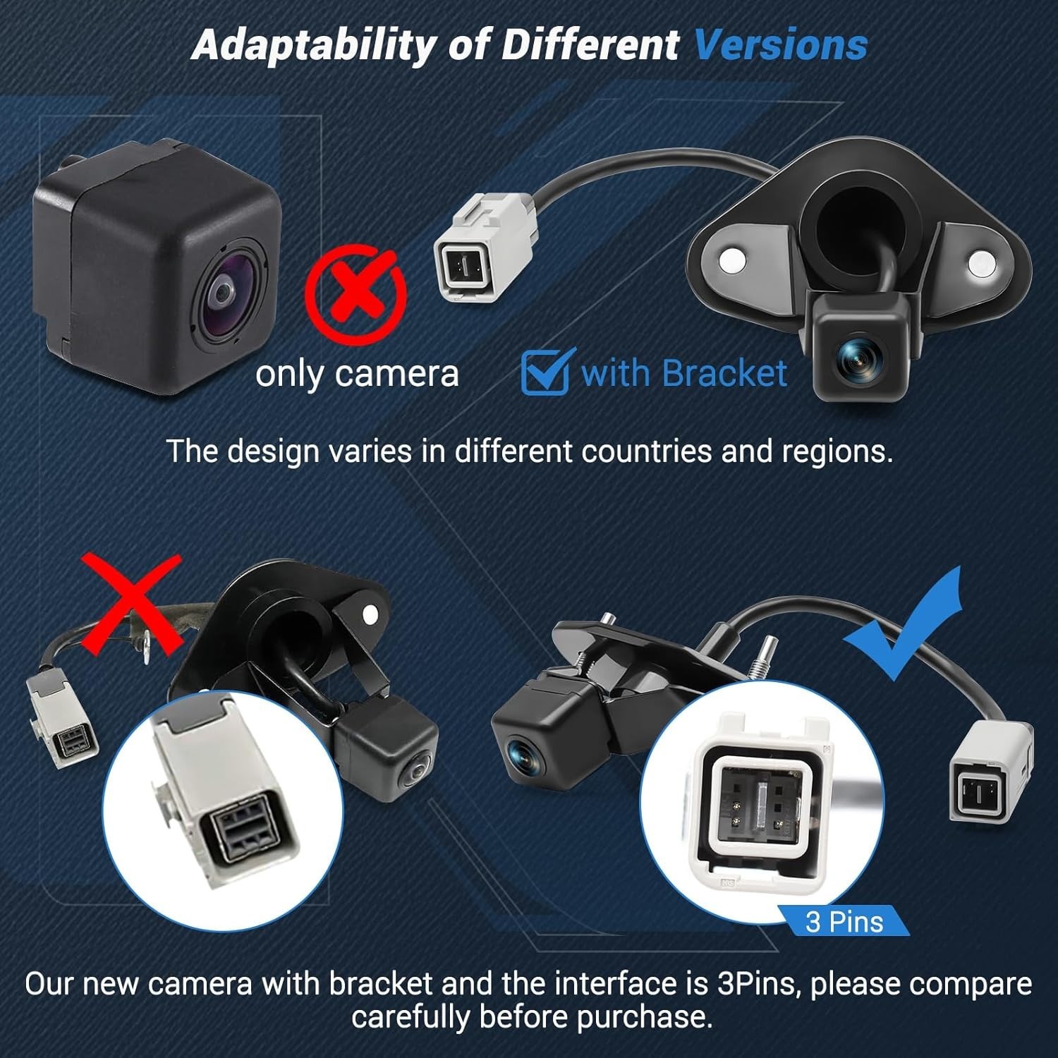 86267AJ10A Upgrade Rear View Backup Camera Compatible with Subaru Legacy Outback