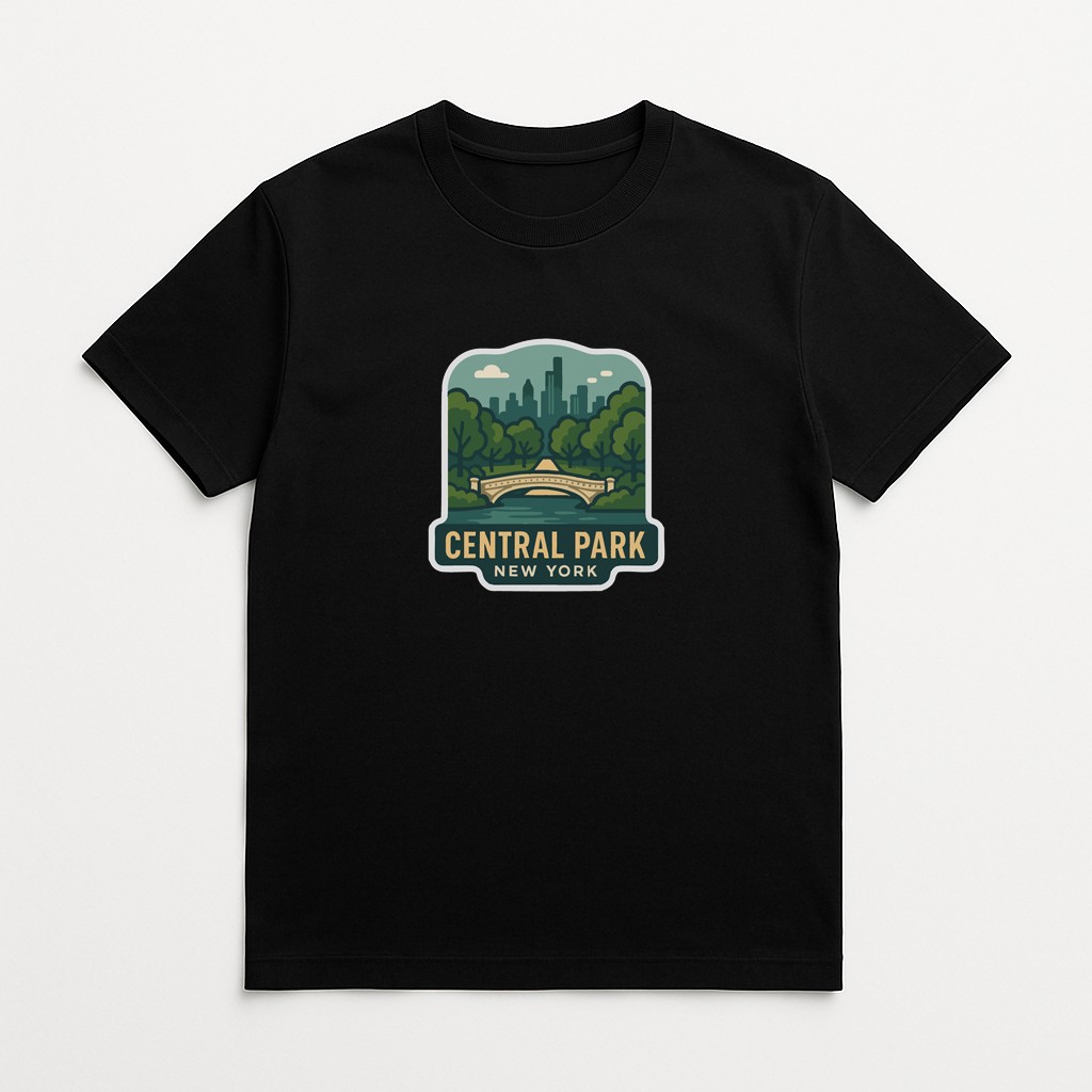 Central Park New York Iron On Heat Transfer Vinyl HTV Die-Cut Symbolic Landmark
