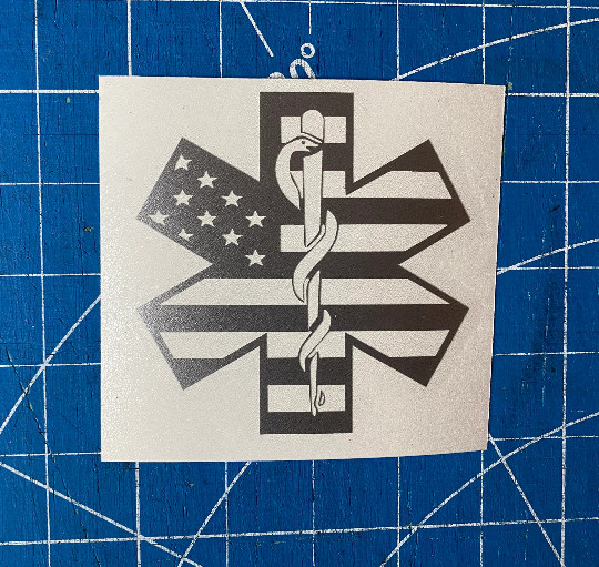 EMS Star of Life Flag With Caduceus