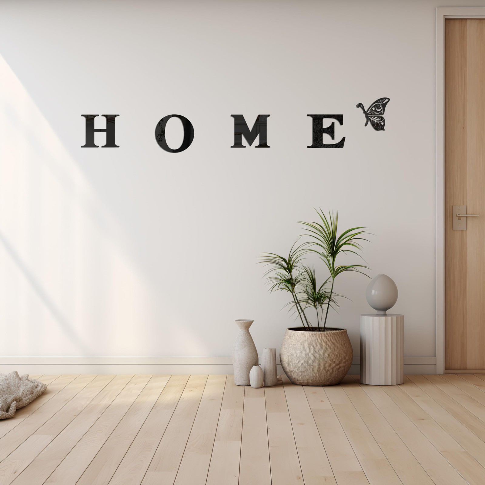 Acrylic Home Letters Wall Décor Mirror Stickers Living Room Bedroom Wall