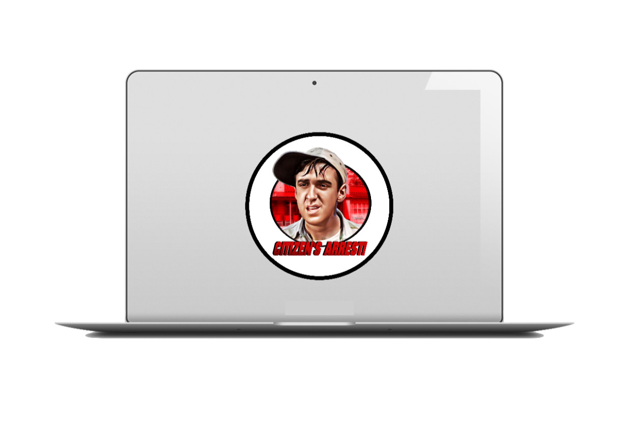 Andy Griffith Show (Citizen's Arrest) – 4" Handmade Vinyl Decal Vehicle Cooler