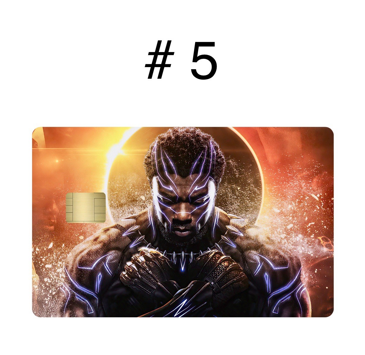2 Black Panther Premium Print Bank Card Vinyl Skins Small Chip. Choose Any 2