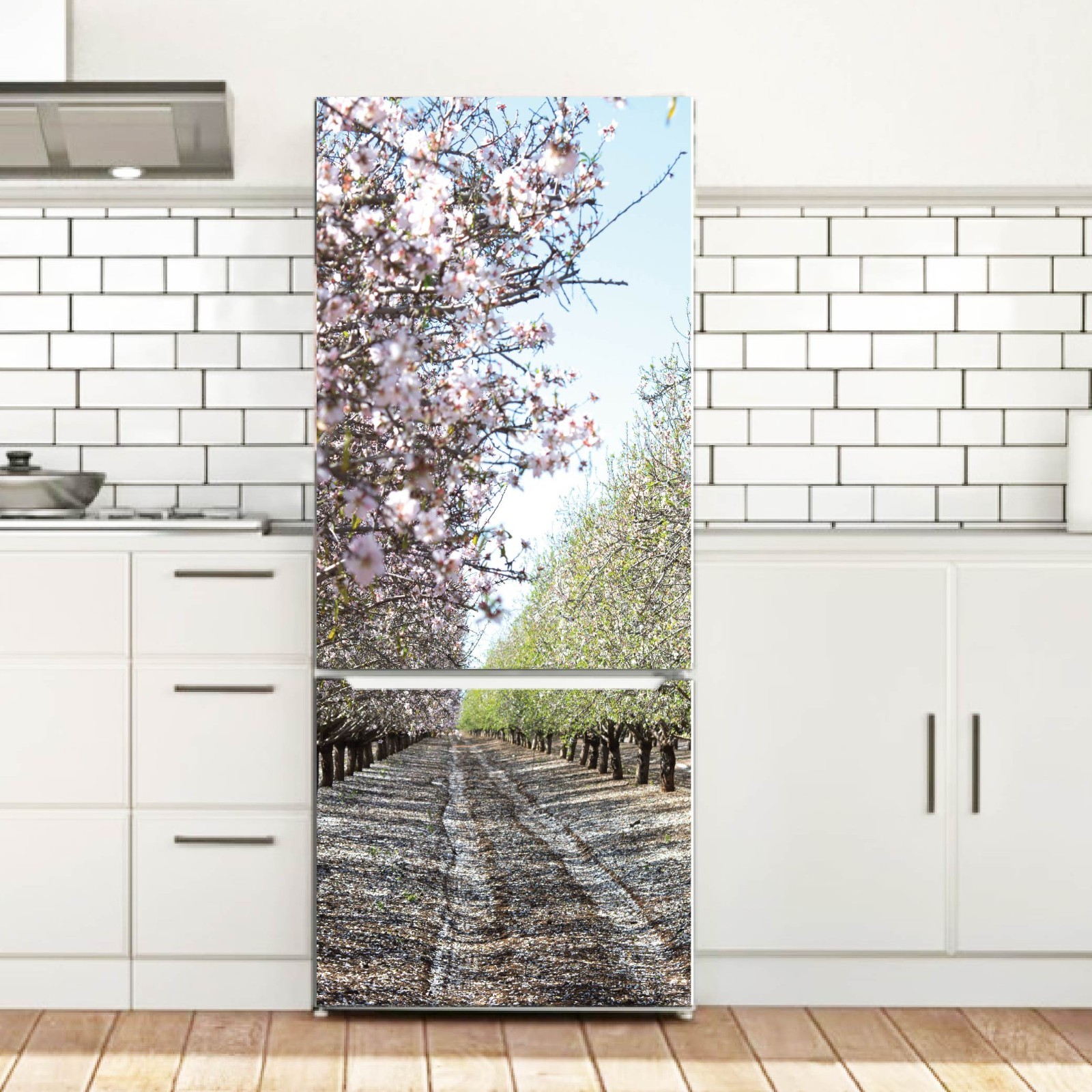 Refrigerator Wrap Vinyl Peel and Stick Appliance Cover