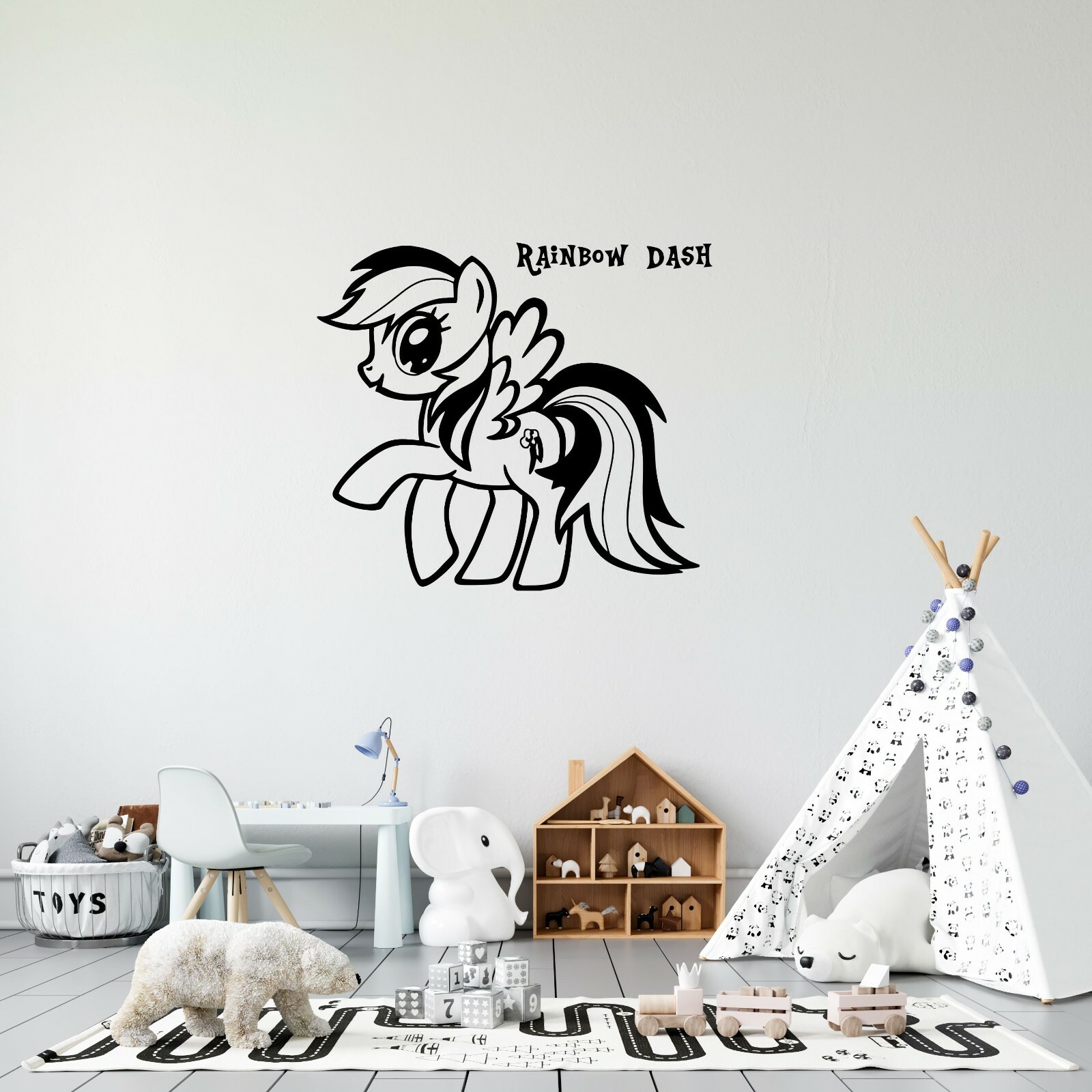 Rainbow Dash My Little Pony Friendship Is Magic Wall Decal Home Decoration 18×20