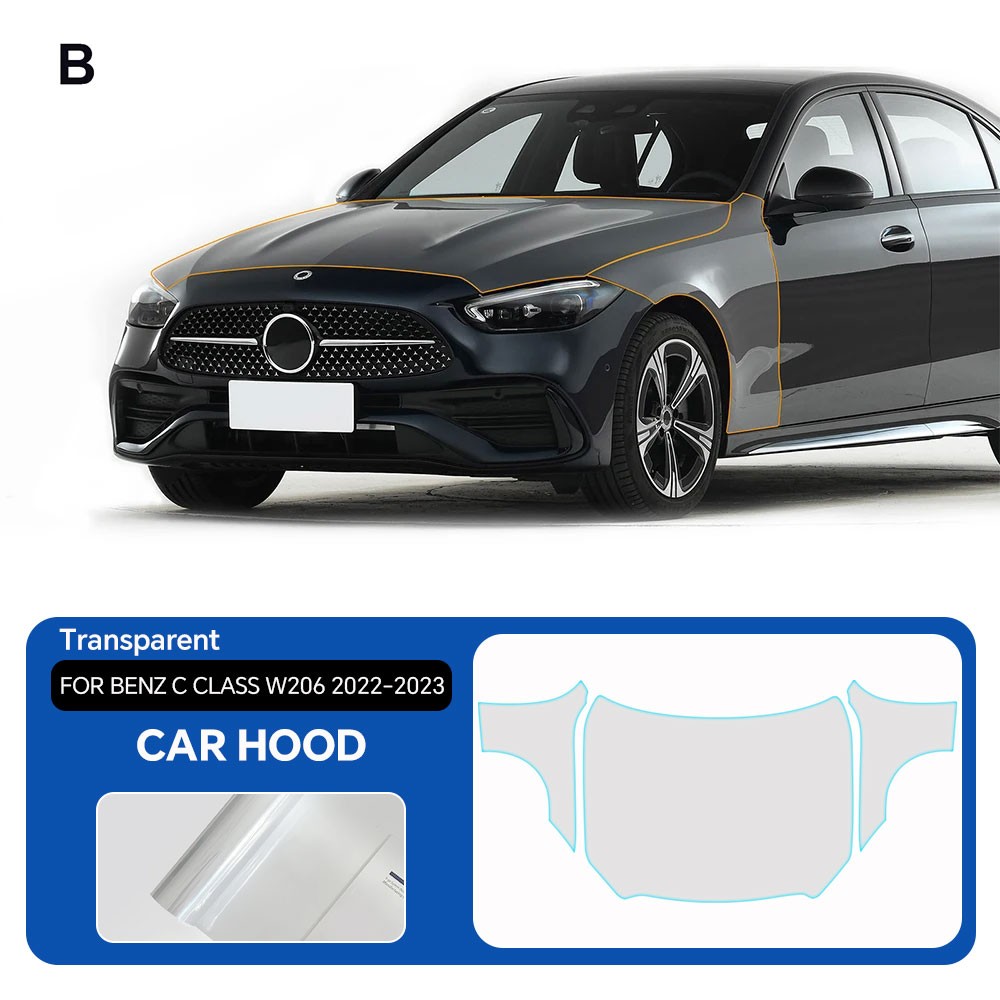 Full Car For Mercedes C Class W206 2022-2025 Precut Paint Protection Film PPF