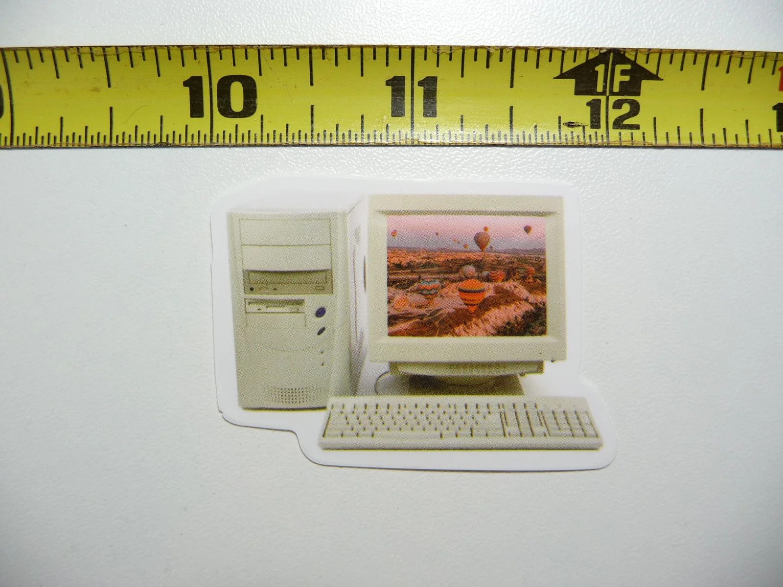 RETRO BALLOONS NEW MEXICO SMALL STICKER DECAL SCREEN IMAGE OLD COMPUTER FUNNY