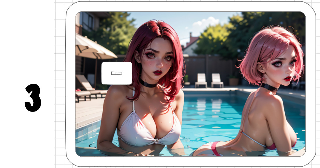 Sexy Anime Girl Credit Debit ATM Card Skin Sticker Emo Goth NSFW Animation Ecchi