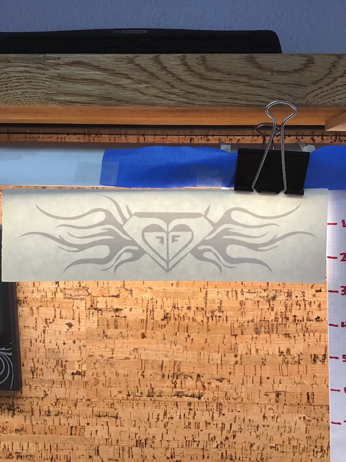 Roxy Quiksilver Heart Flames Tribal – White -Vinyl Decal Sticker -Y7-2-476