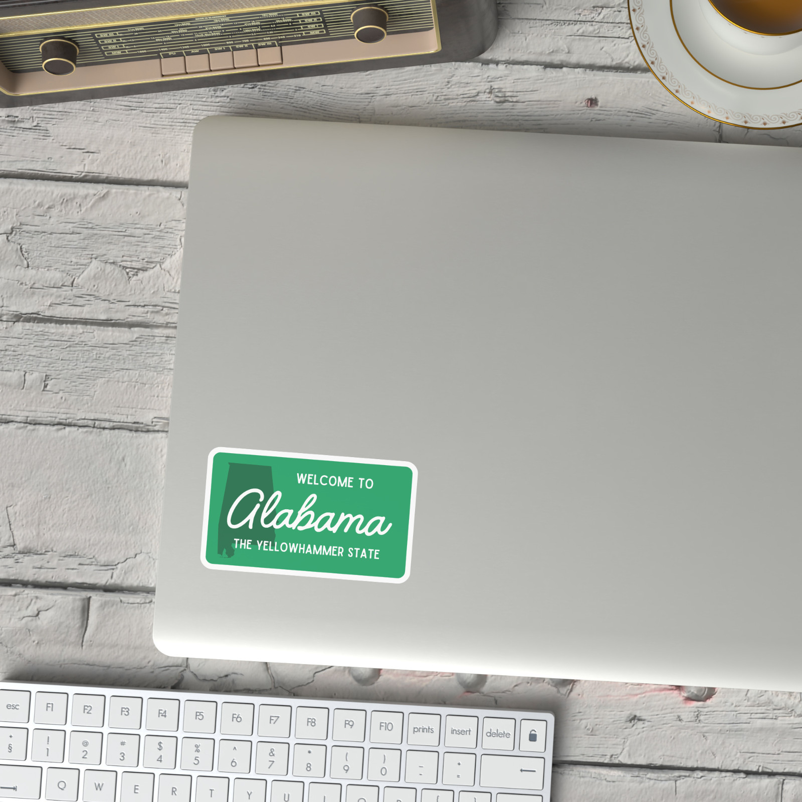 Welcome to Alabama Sticker Yellowhammer State Vinyl Decal Waterproof Travel