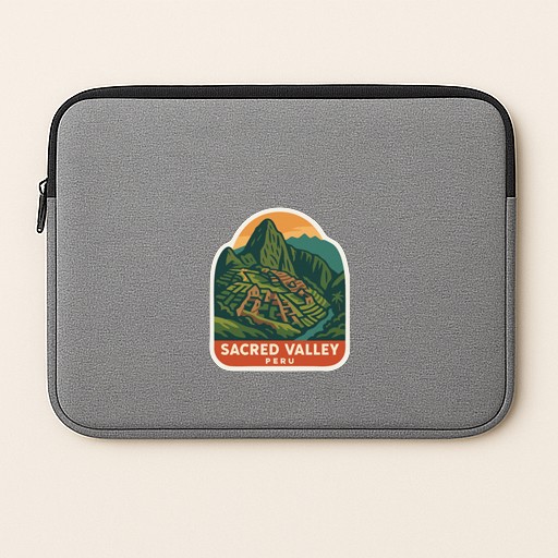 Sacred Valley Peru Iron On Heat Transfer Vinyl HTV Die-Cut Symbolic Landmark