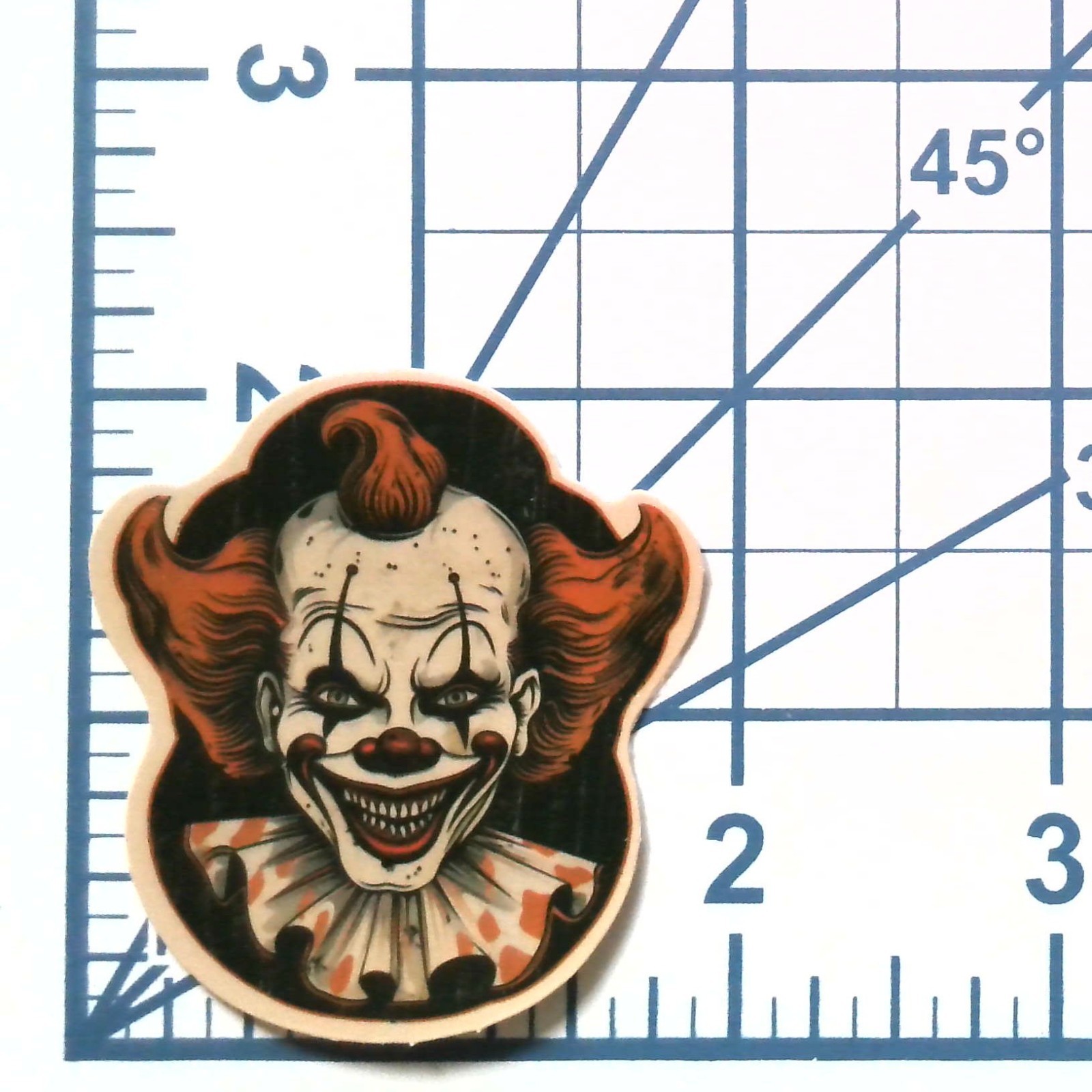 Creepy Clown Sticker Horror Halloween Vinyl Die Cut Spooky Goth Laptop Decal Art