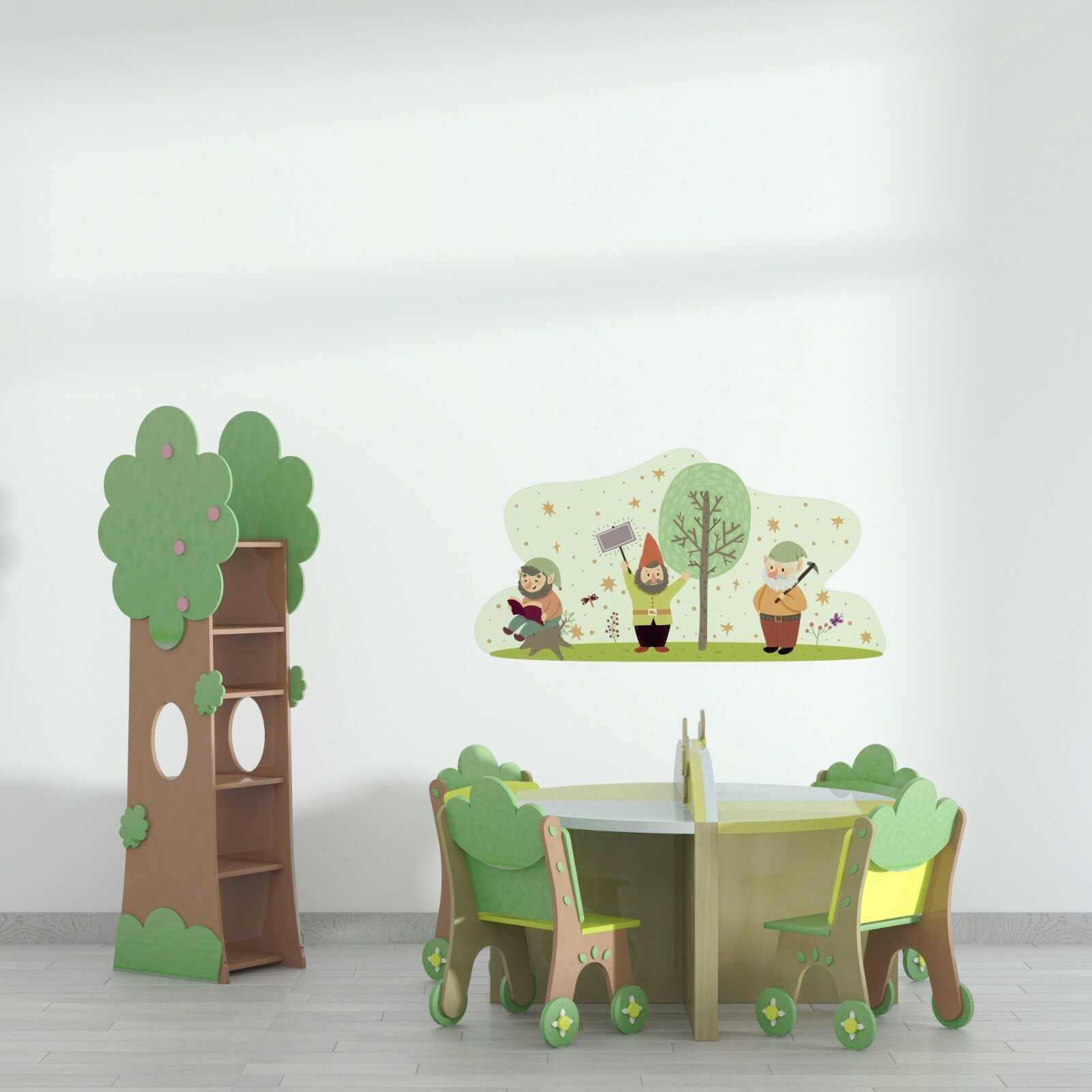 Kids Bedroom Living Room Gnomes Decor Treasure Guardians Vinyl Home Wall Decal