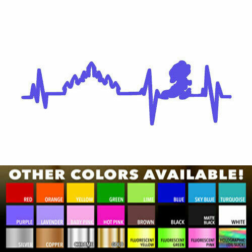 Dopey Heartbeat Lifeline Decal Sticker for Home Car Window Wall Door Laptop Mac