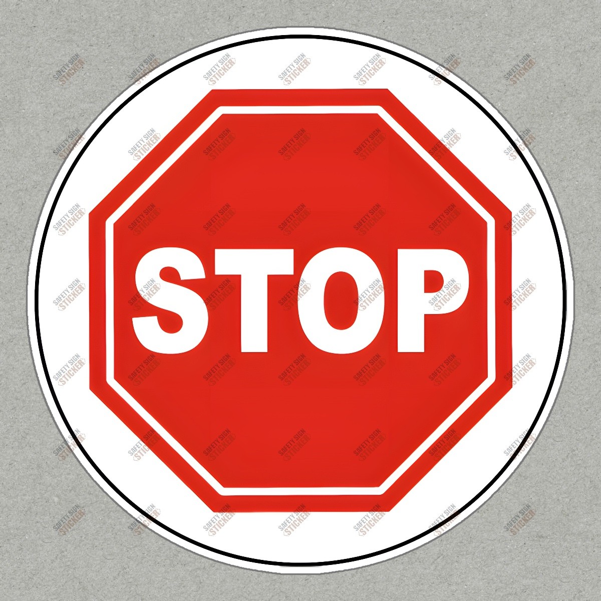 Safety Stop Sign Sticker OSHA Compliant Warning for Workplace & Home #353813