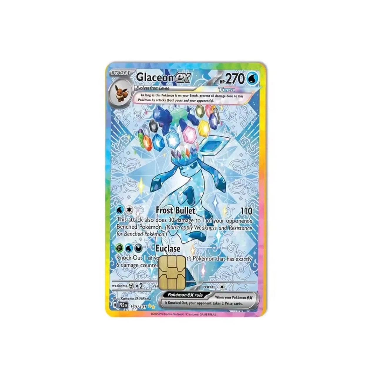 Pokemon EX Card Skin 7-Pack Variety Set Eevee Umbreon Sylveon Vinyl Card Decal