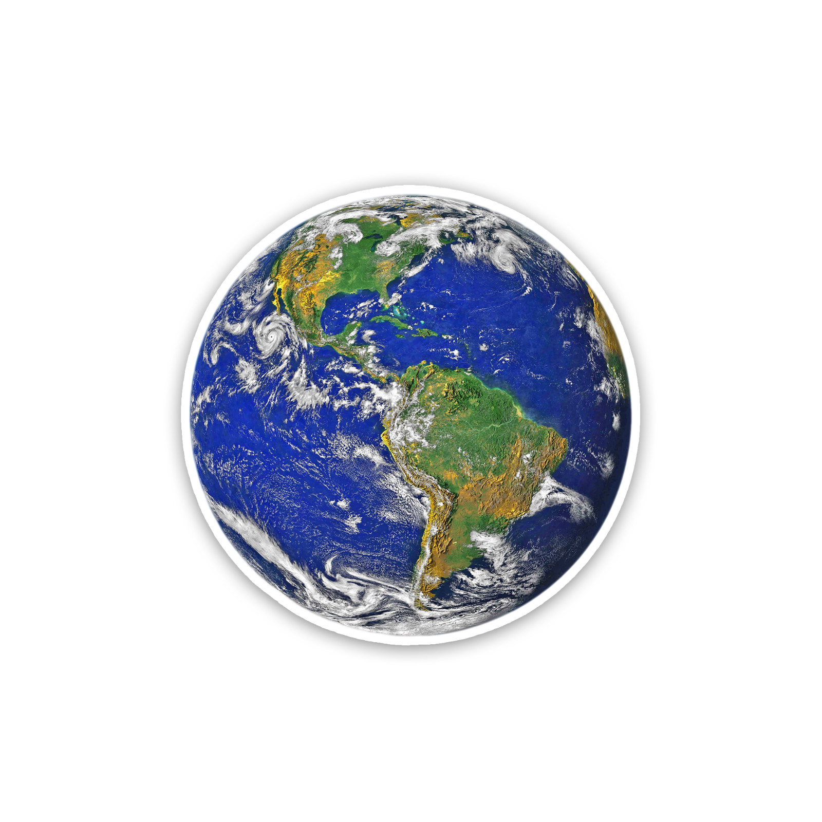 Planet Earth Sticker 4 Inch Vinyl Decal Waterproof Space Astronomy