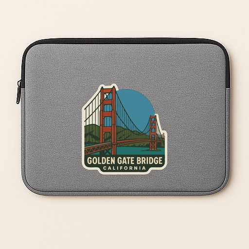 Golden Gate Bridge California Iron On Heat Transfer Vinyl HTV Die-Cut Symbolic