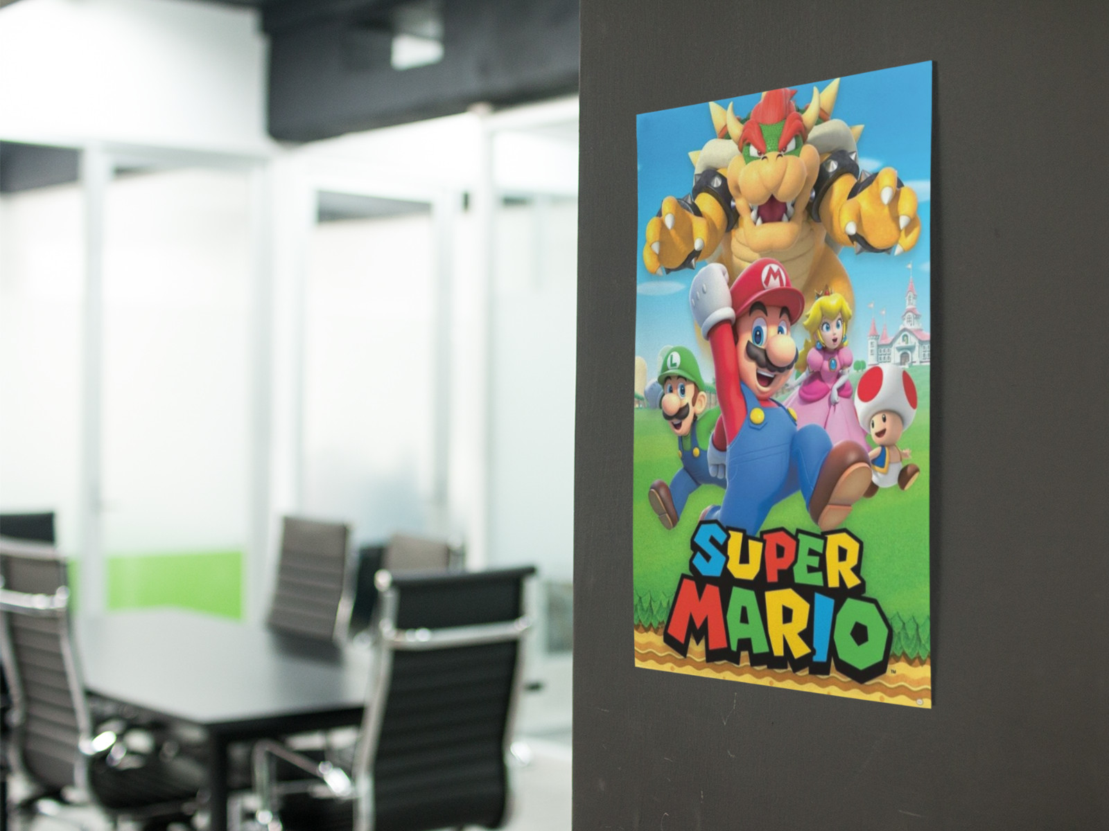 SUPER MARIO Wall Vinyl Decal Poster Graphic Print Removable Adhesive Backing